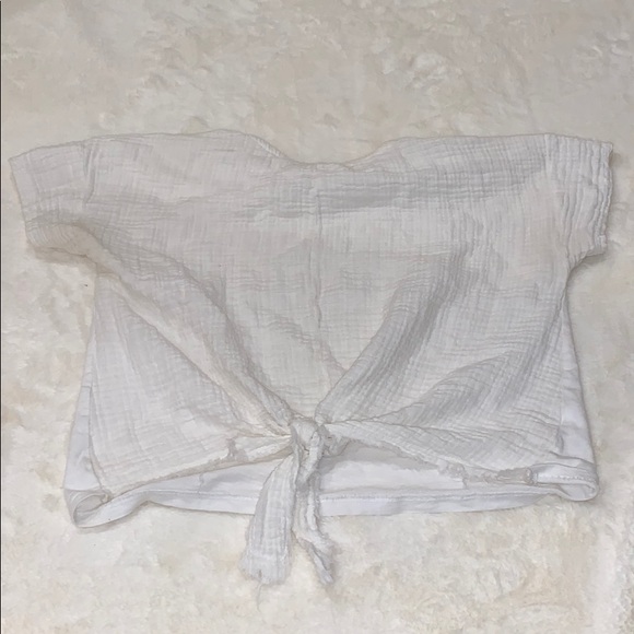 Zara white knot tie blouse!☁️ - Picture 1 of 2